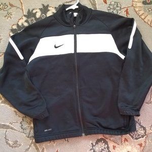 Nike black and white jacket size 14-16